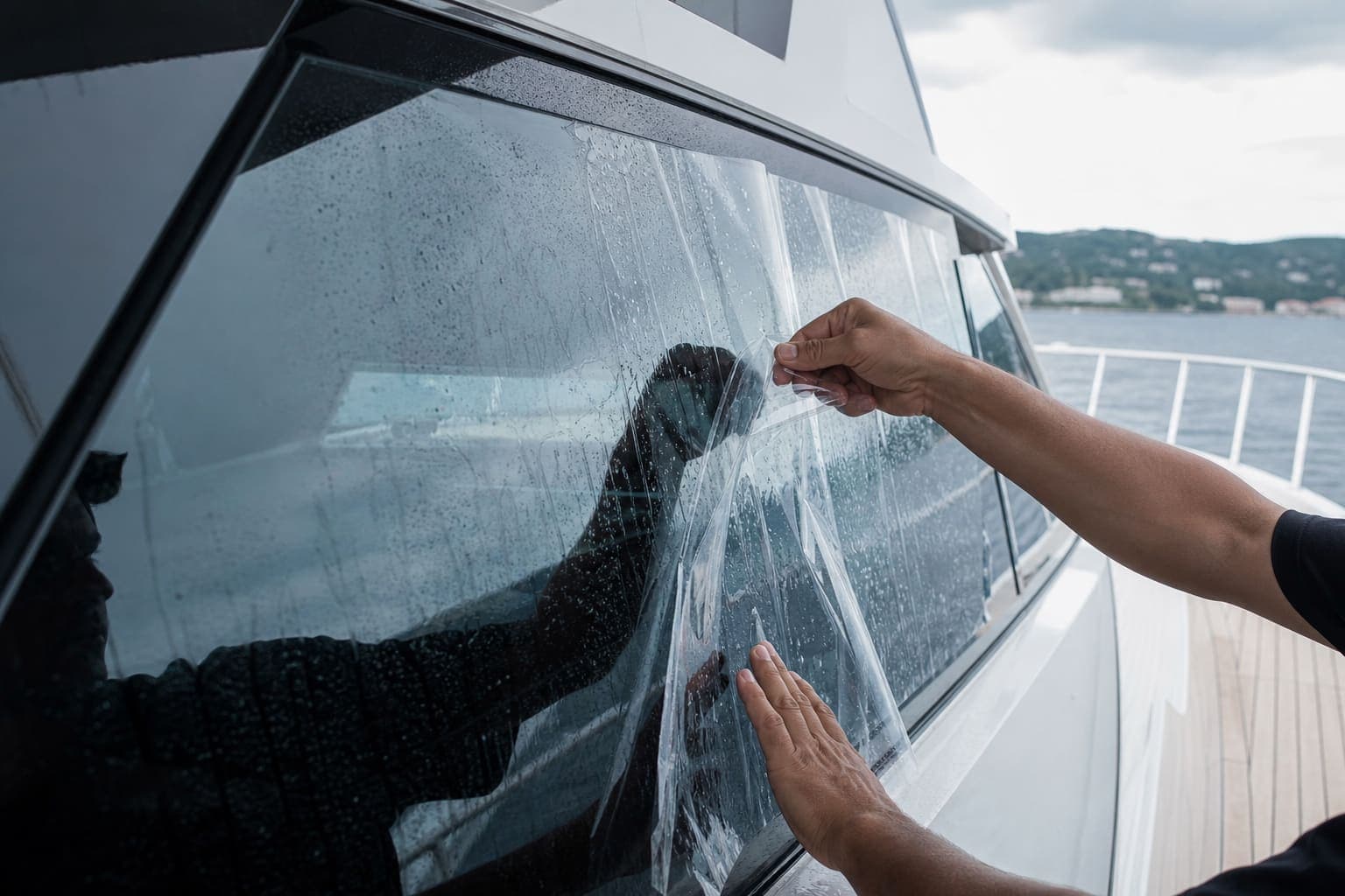 Protective film for glass